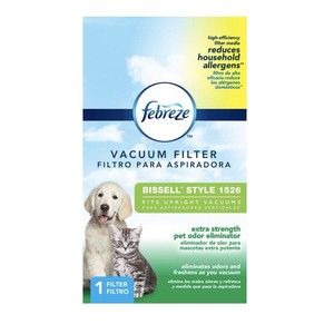 Bissell 1526 Febreze Vacuum Filter‎ Pet Odor Eliminator/Allergens Premium Fresh
